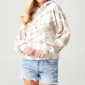 Z Supply Tie Dye Sweater with Hoodie | SIZE S